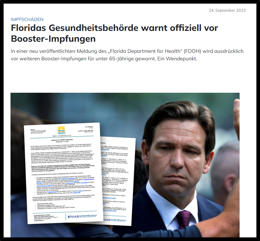SteinAusHolz's tweet photo. IMPFSCHÄDEN
Floridas Gesundheitsbehörde warnt offiziell vor Booster-Impfungen
Quelle
https://t.co/NVA05sFB0Z
PDF
https://t.co/fHoWOFu6Ui
#fdoh #booster #warning https://t.co/HjDvZc6okY