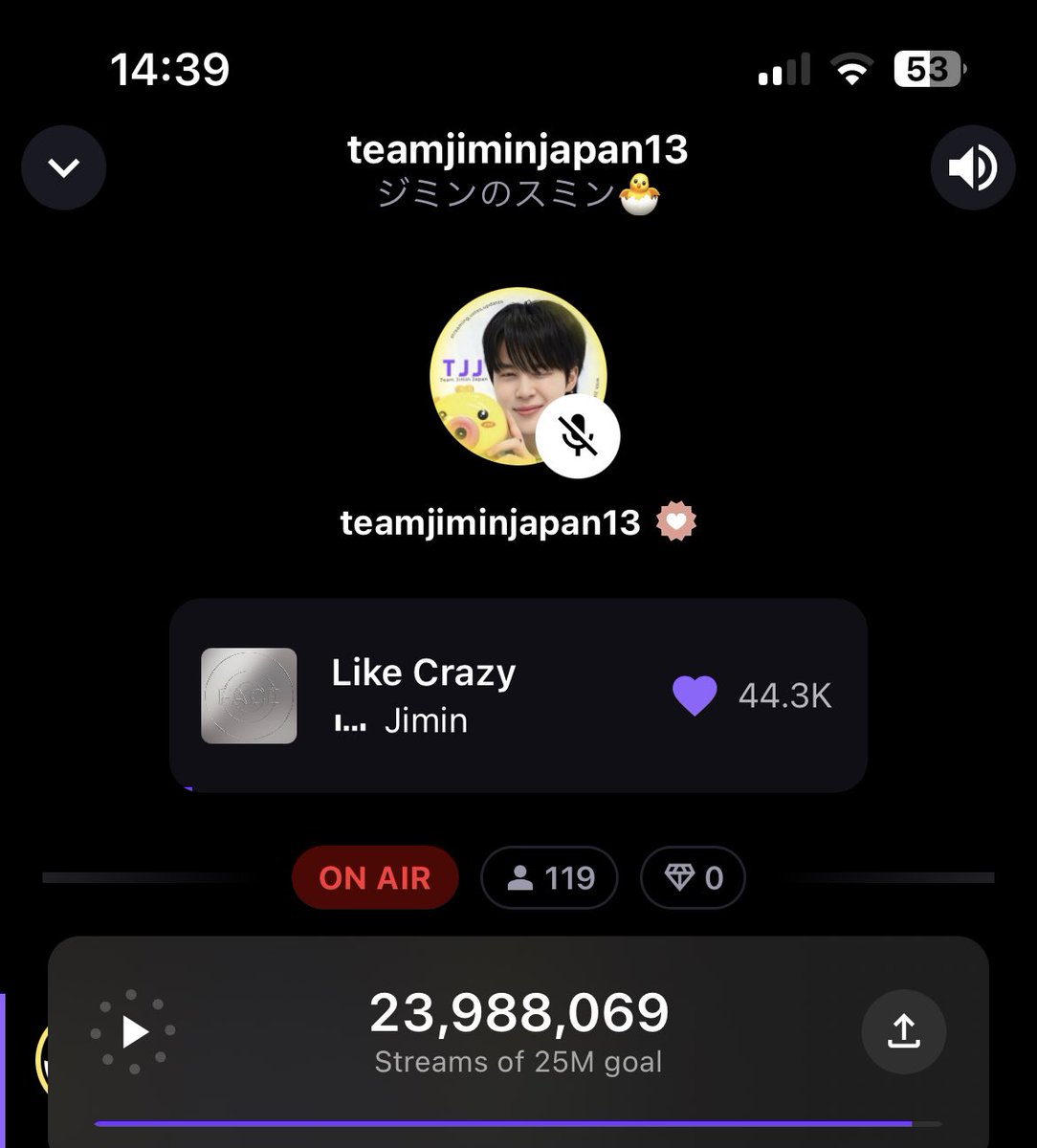 jm95kyo75's tweet photo. @Mochisjam1 ALL FOR JIMIN
TEAM FACE OFF
#WeStreamForJimin
#TheBlameIsOnMe https://t.co/3BhBtw0KW1