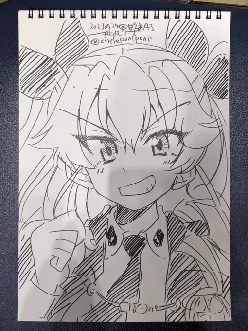 ぱんあ43無事終了&帰宅しました。来てくれたみなさんありがとうございますー。
画像は強のスケブ色紙(健全) 