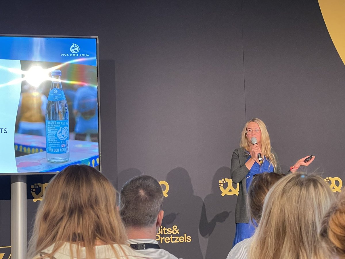 Inspirierender talk von Carolin Stüdemann von Viva von Aqua. Danke 
#bitsandpretzels #vivaconaqua
