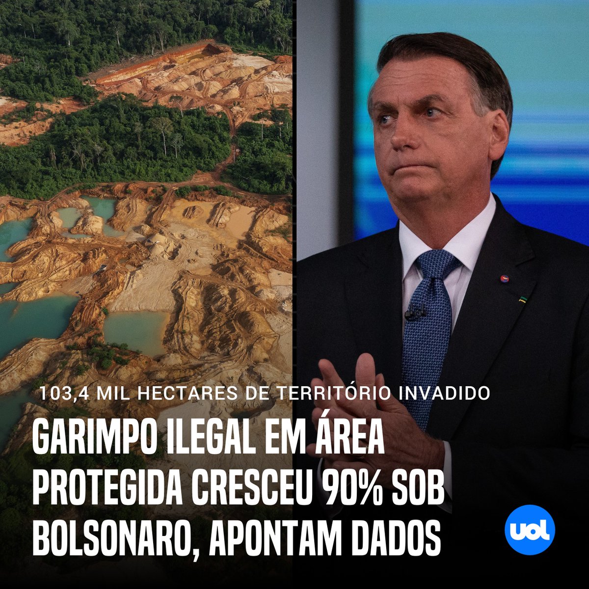Projeto MapBiomas 🚨A atuação de garimpo no país cresceu 90% em áreas protegidas entre os anos de 2019 e 2022 - governo Bolsonaro 👇🧶
