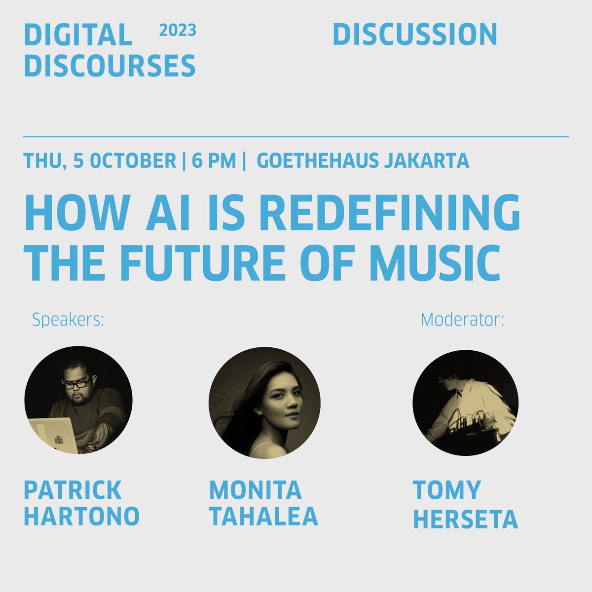 Goethe-Institut ID (@gi_indonesien) on Twitter photo Delve deeper into this discussion about AI and the future of music, featuring Patrick Hartono and <a href="/MonitaTahalea/">Monita Tahalea</a>, moderated by <a href="/tomyhrst/">Tomy Herseta BS</a>. Delve deeper into this discussion about AI and the future of music, featuring Patrick Hartono and <a href="/MonitaTahalea/">Monita Tahalea</a>, moderated by <a href="/tomyhrst/">Tomy Herseta BS</a>.