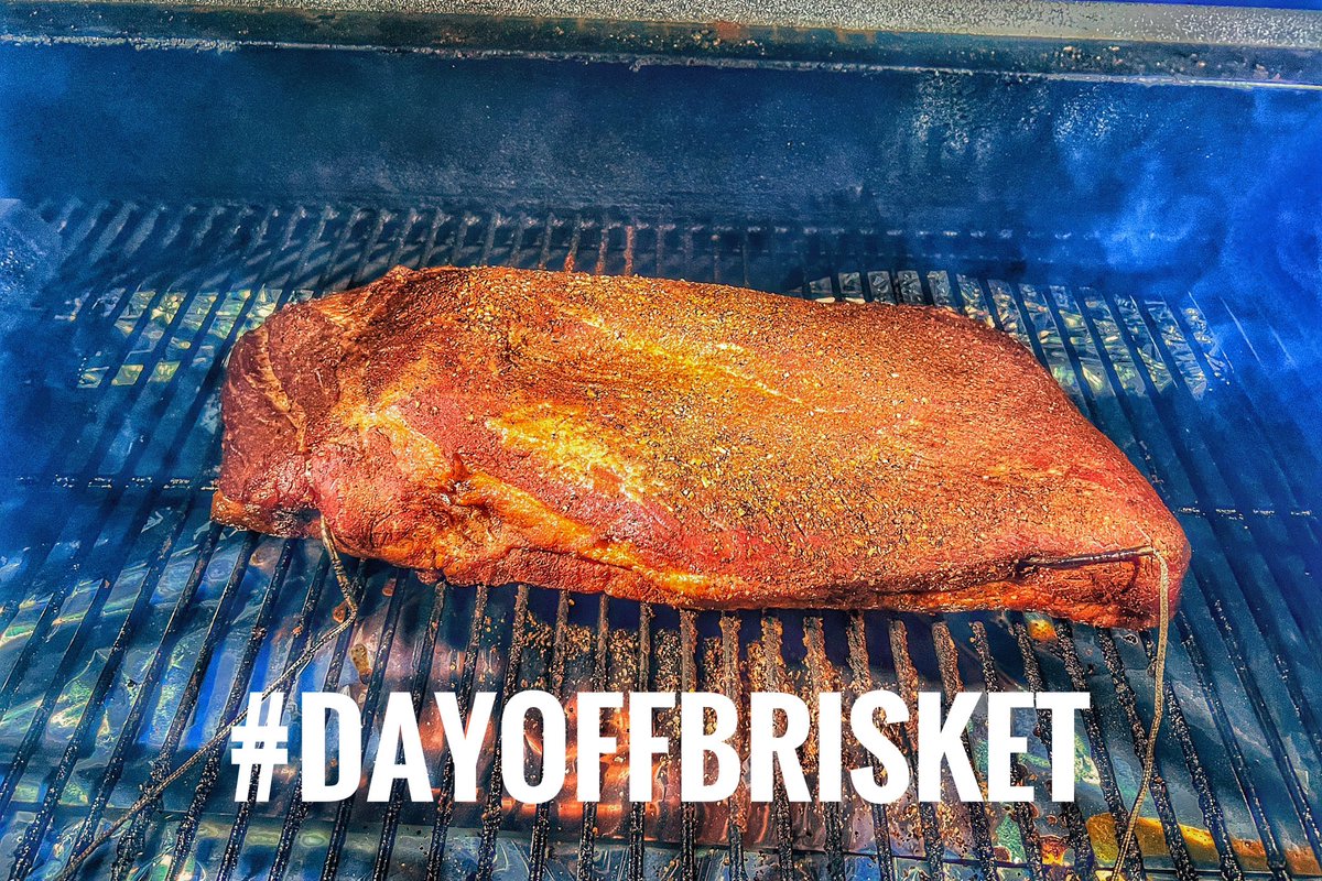 When you spent all week cooking for everyone else, what are you doing on your day off? That’s right, started a #DayOffBrisket.  Just a little something for me and the fam!  #Nowork #DayOff
