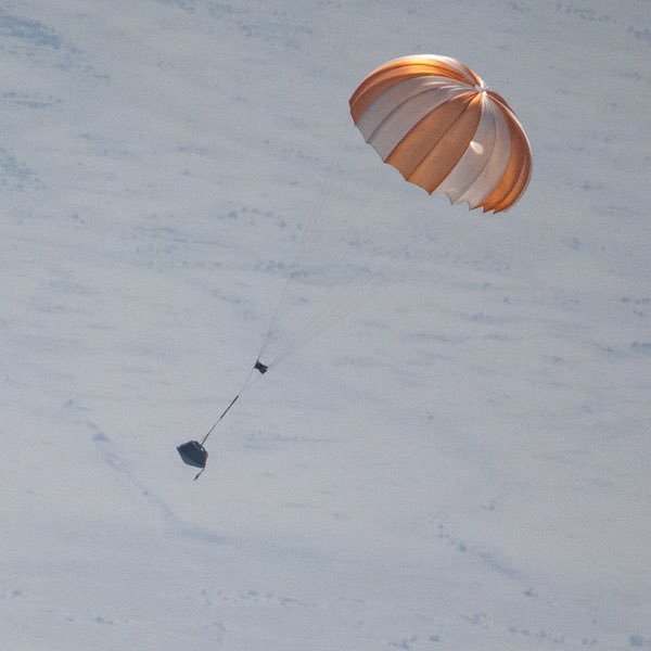 BREAKING 🚨: NASA’s first rock sample collected from a nearby asteroid is returning in the next hour