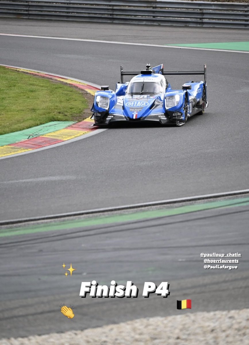 C’est la fin de l’ELMS de SPA FRANCORCHAMPS. 

La team IDEC SPORT se position à la 4 eme place, une belle remontée avec un début de course difficile. 

Félicitations à nos pilotes !!🇧🇪✨👏

#elms #idecsportracing #spa