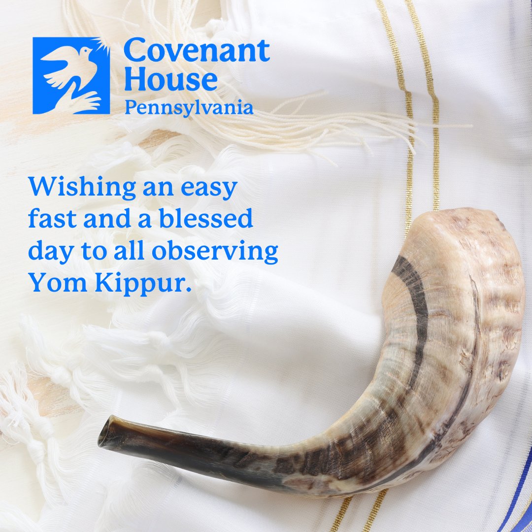🕊️ Wishing a meaningful fast and a blessed Yom Kippur to all our friends observing this solemn day. May your reflections bring you peace and renewal. 🙏 

#YomKippur #CovenantHousePA