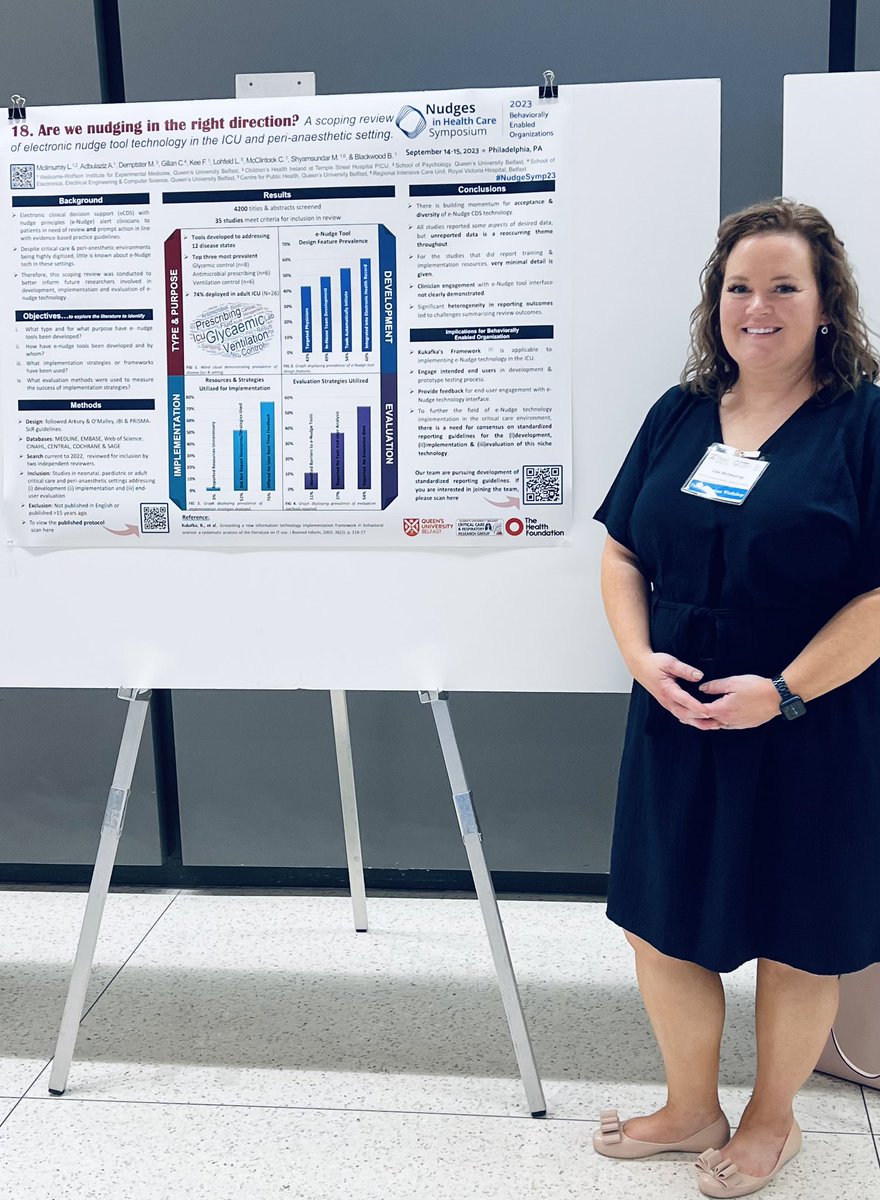 LisaMcilmurray's tweet image. Inspiring visit to #NudgeSymp23 @PennNudgeUnit to present our scoping review on Nudge tech in ICU. Such a bright future for #nudgetech in healthcare! Thanks to @CraigJoseph for a copy of his great book Designing for Health.