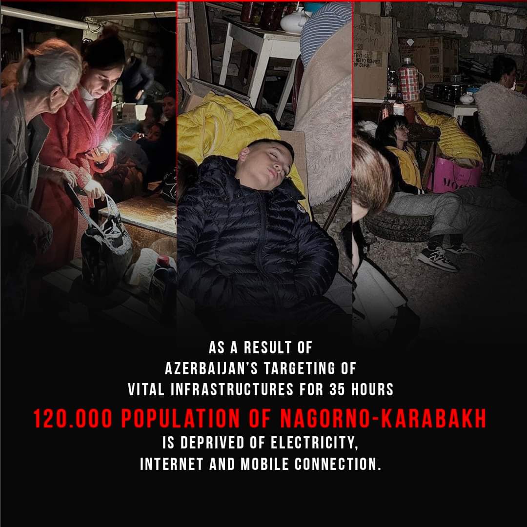 HasFaryan1's tweet photo. @Stoegmueller The deliberate targeting of the vital infrastructure of #NagornoKarabakh, which leads to more sufferings &amp; deprivations among the civilian population, is yet another terrorist act committed by #Azerbaijan. #StopArmenianGenocide2023 #StopAliyev https://t.co/6XQHN73Dfe