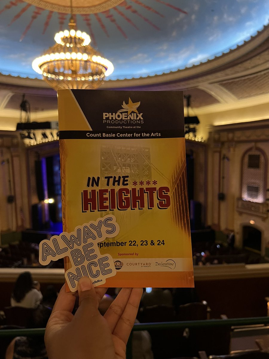 alwaysbeniceco's tweet photo. 📌Red Bank, NJ
#alwaysbenice by supporting your local community theater productions! The @basiecenter in Red Bank, NJ has a beautiful theater, and this weekend @PhoenixRedBank is performing In The Heights.
Make sure you catch one of their final shows today!
#communitytheatre https://t.co/lqxTgD9ehE