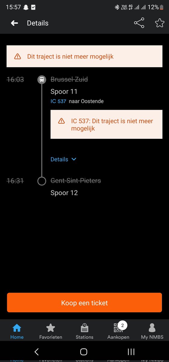MWildchild92's tweet photo. @NMBS " dit traject is nuet meer mogelijk" nieuw excuus dat de trein afgeschaft is? 🤣🙄 https://t.co/edh78MlvHd
