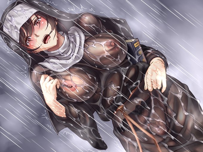 いやだ、おっぱい透けちゃってる… 