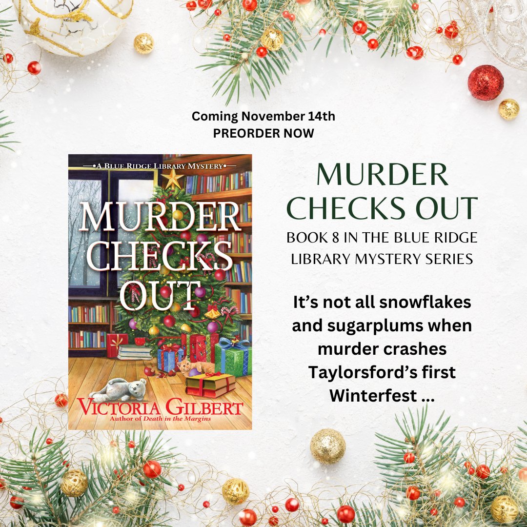 Preorder Links: penguinrandomhouse.com/books/729818/m… @crookedlanebks #cozymystery #holidayseason #newbook #cozymysteries