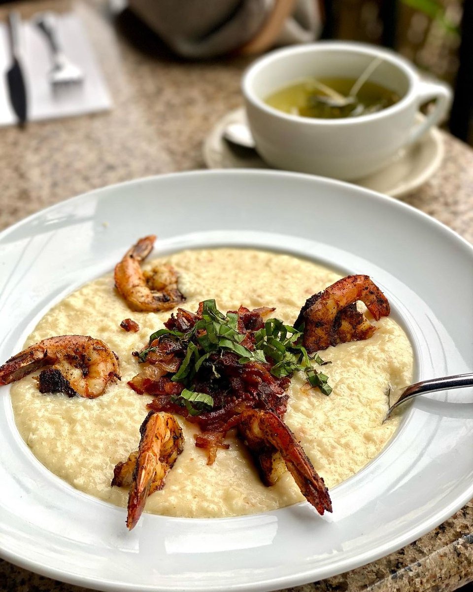 eatbellagreen's tweet photo. Brunch isn’t brunch without Shrimp &amp; Grits. As a plus, our Blackened Shrimp &amp; Cauliflower Grits is gluten-free!

@glutenfreeinsantabarbara https://t.co/OEeRh7sceQ