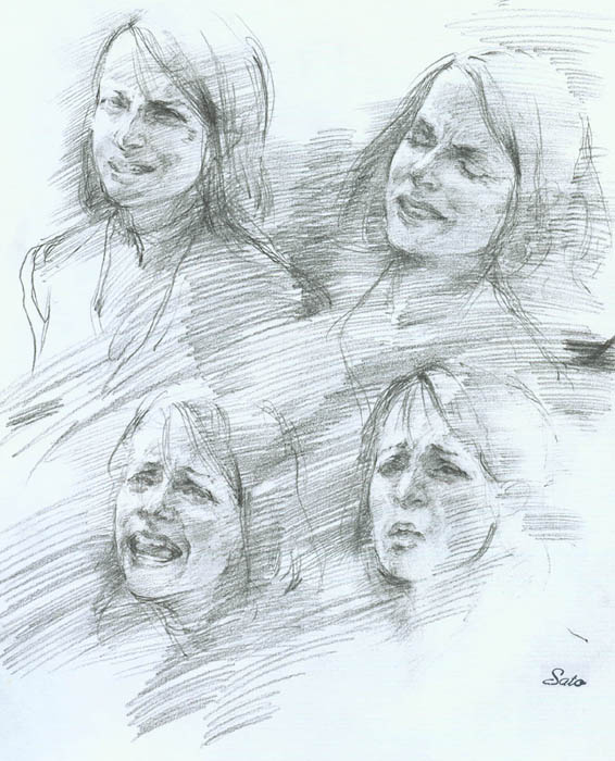 DailySilentHill's tweet photo. Silent Hill 2 character sketches by Takayoshi Sato (CGI director and character designer). https://t.co/8eEKKbn87C