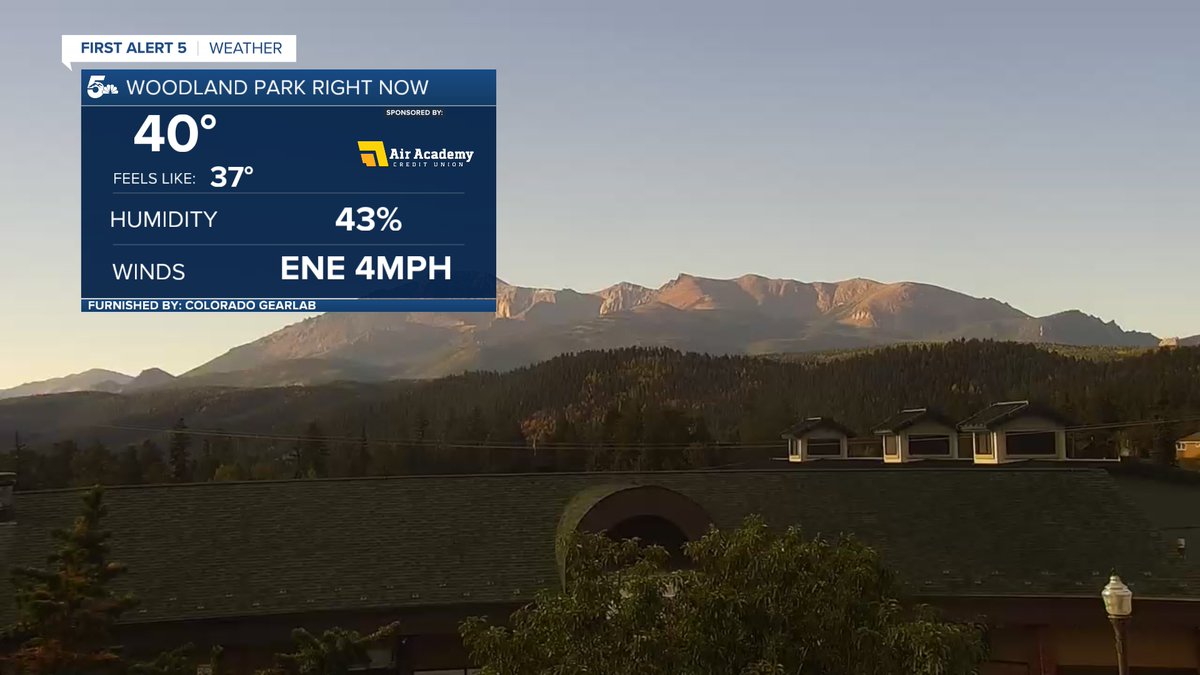 A rather brisk morning in Woodland Park! That temp sure looks fall-like to me, how about you? After a very warm summer, perhaps we're all ready for a bit of that cooler whoosh of refreshing air fall brings to this area! I sure am! 

#woodlandpark #sweaterweather
#COwx