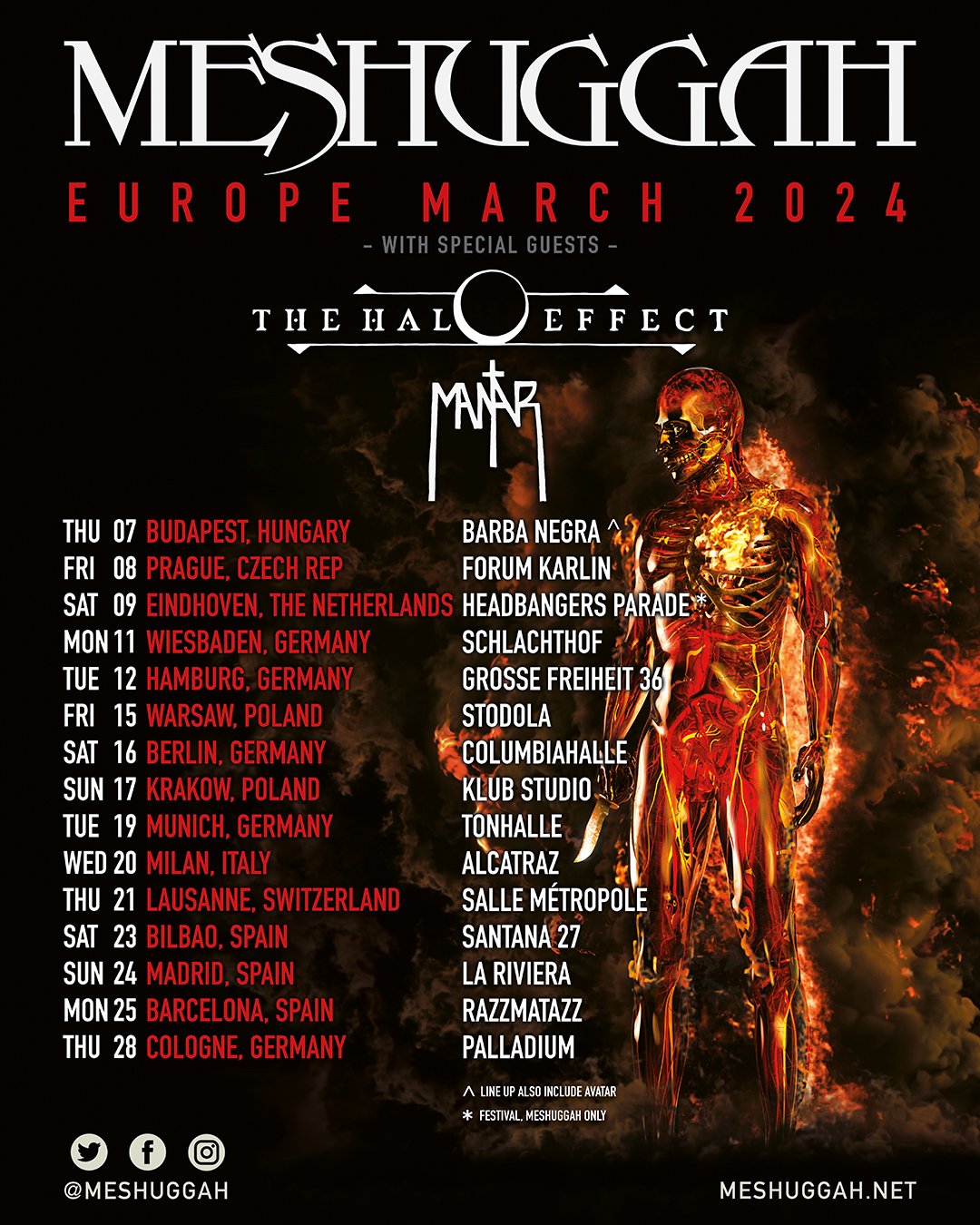 Meshuggah Tour 2024 Tickets Inge Regine