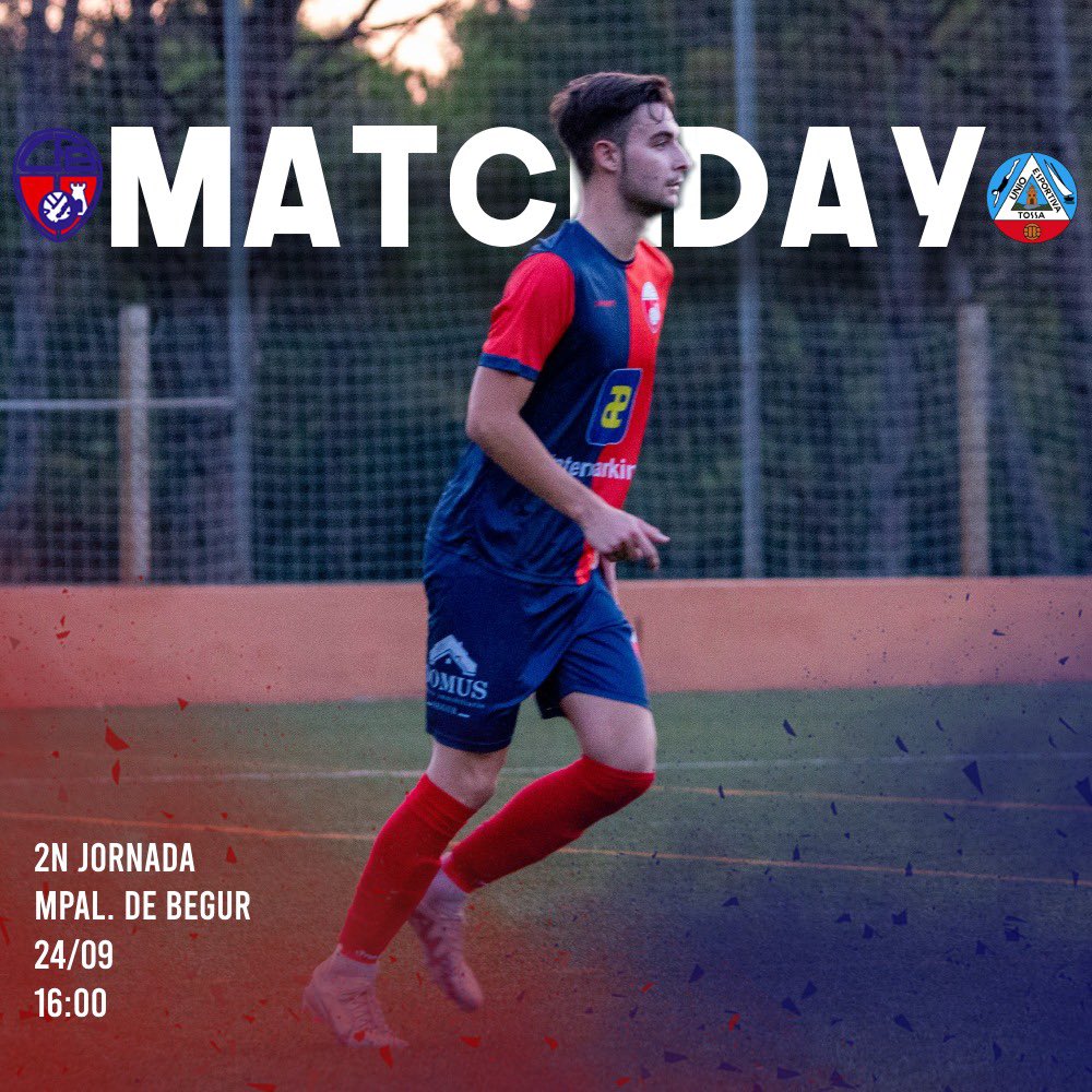 Torna la competició al municipal amb el debut com a locals a 1a. Catalana! Aquesta tarda a les 16:00h tots al camp! 🔴🔴🔵⚽
#UnPobleUnsColors