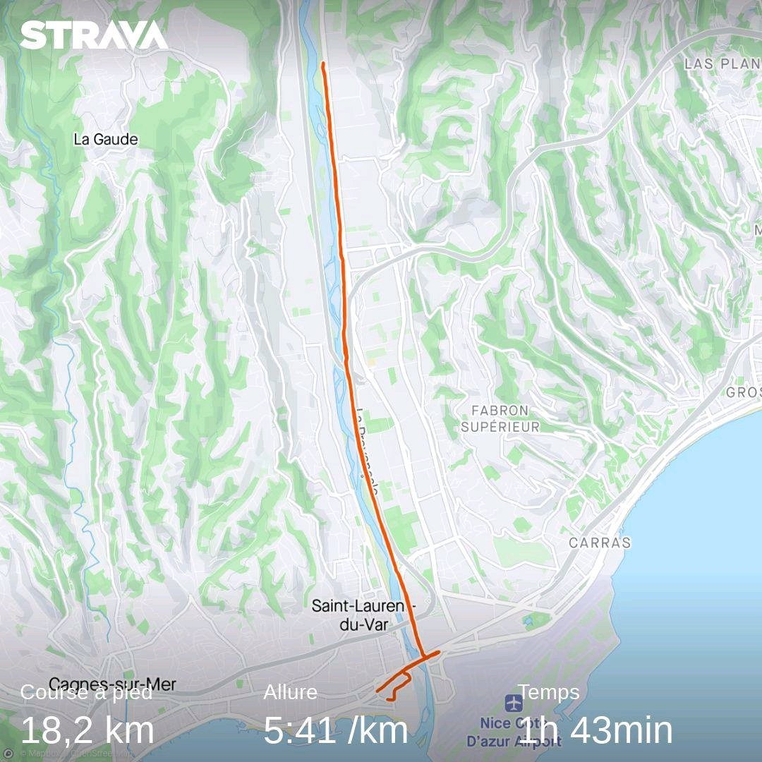 Sortie longue, 18K #run #running #courseàpied Jetez un œil à mon activité sur Strava : strava.app.link/pFj2B8uRlDb