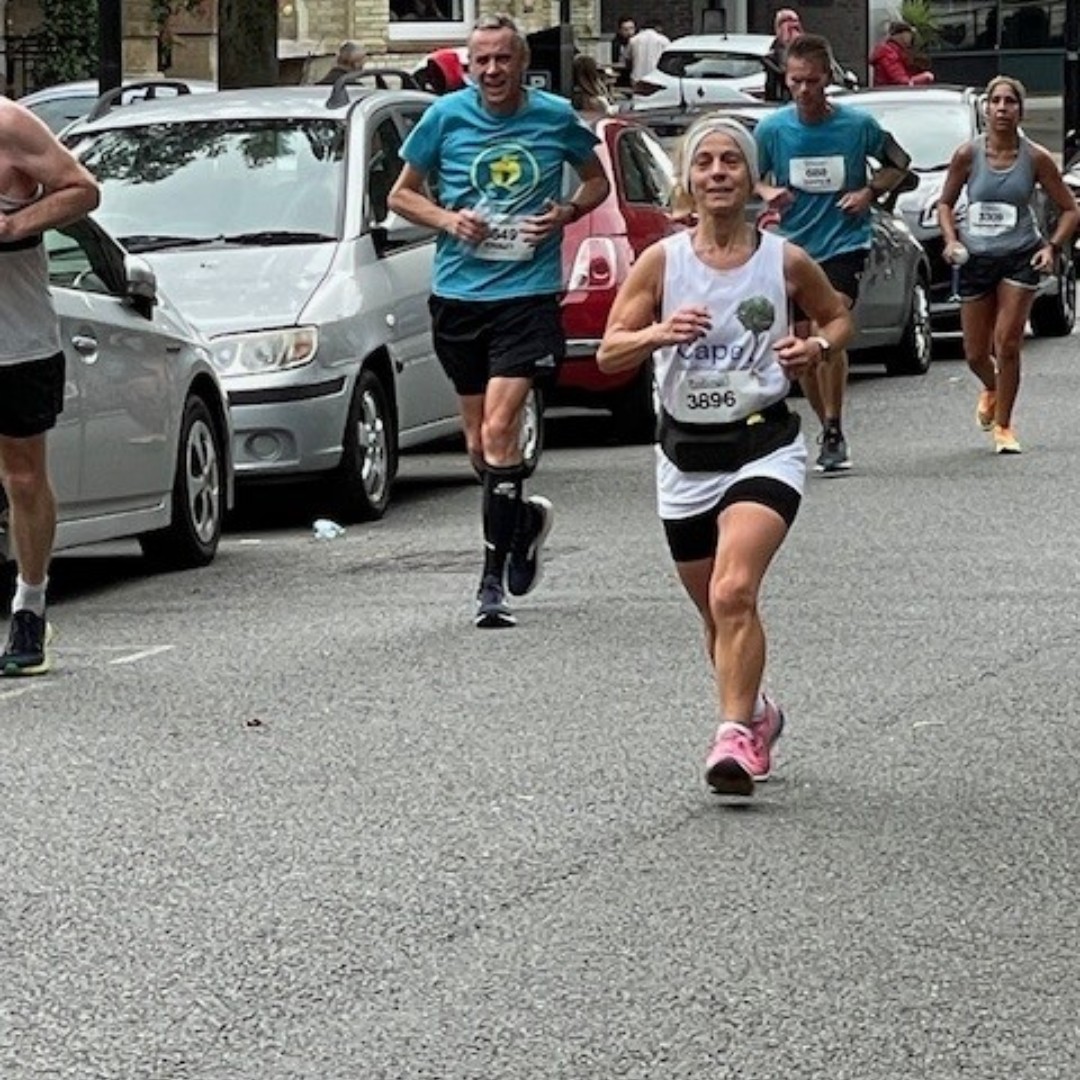 CapeProject's tweet photo. Emma, still pushing through - thank you to all our runners supporting CAPE Charity at Ealing half today.
Let's get them over the line by donating here:  https://t.co/ojpMWQGAiJ https://t.co/I8yd9ZMBfl
