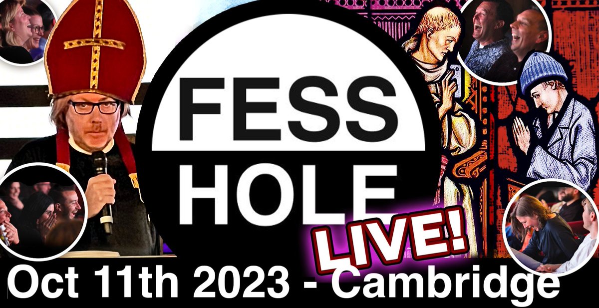 Right. Do come to the next Fesshole Live at the Cambridge Arts Picturehouse which is a lovely venue and we can spoil it with a load of horrible audience confessions. TICKETS --> sites.google.com/view/fesshole
