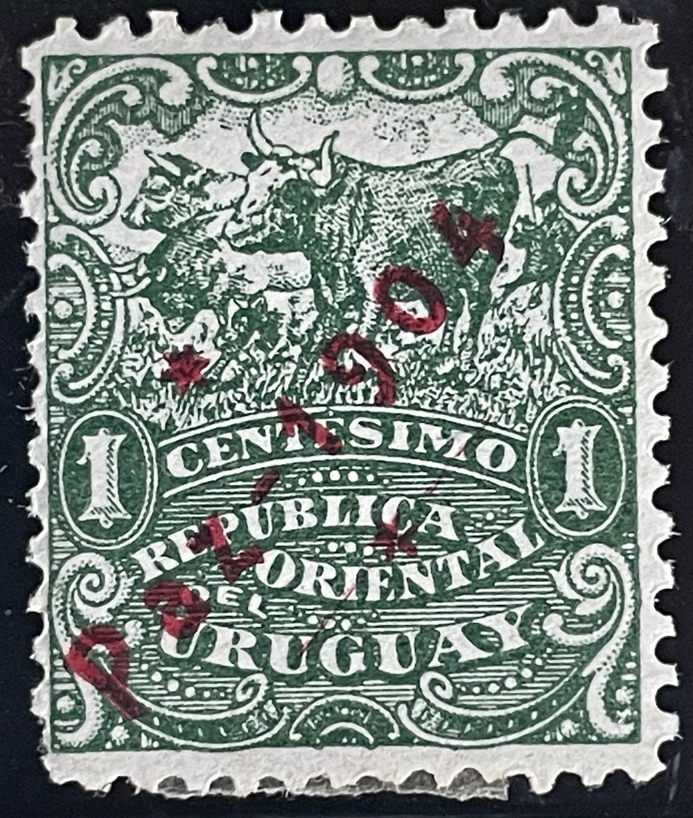 🇺🇾 #OTD Today we commemorate the end of the last civil war in #Uruguay on September 24, 1904, the troops of Saravia surrendered in what is known as the peace of Aceguá 🕊️🤝 #philately UY167 buff.ly/3PlJrxf UY161 Overprinted "PAZ 1904" at 50° has a variety overprint at 63°