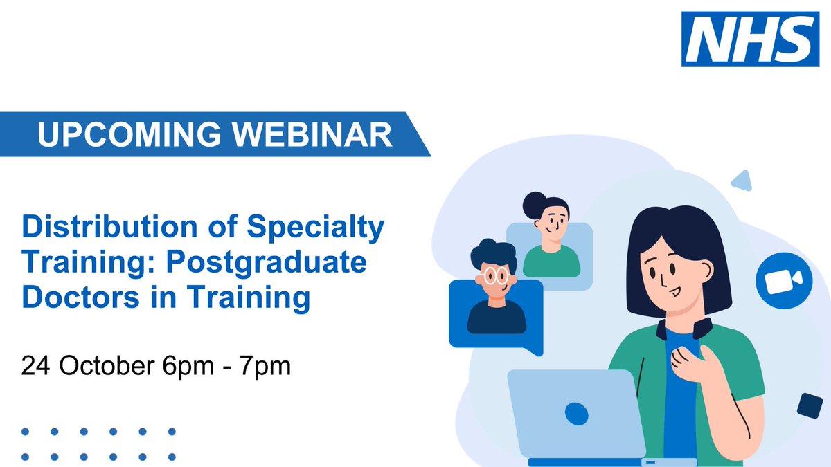 Postgraduate doctors in training! Join our webinar on the distribution of Specialty Training posts in England. We will discuss programme updates, long-term workforce planning and healthcare equity, with an opportunity to ask questions. Find out more 👉 orlo.uk/008FO