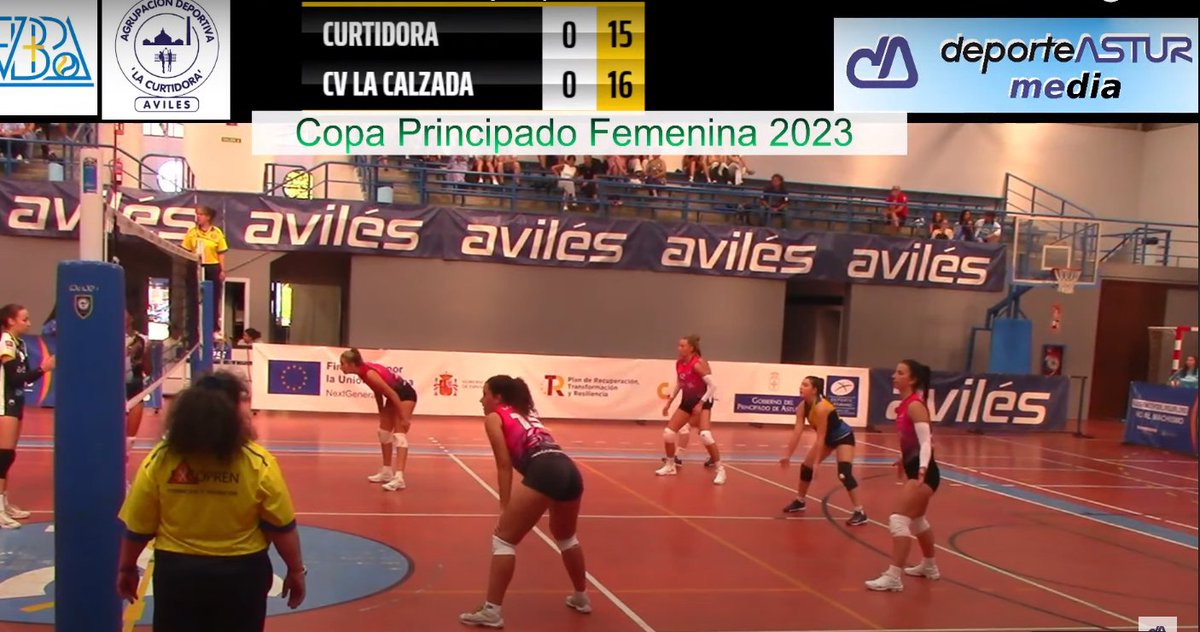 Ahora en directo desde Avilés
CURTIDORA UNIOVI 🆚CV LA CALZADA
3º y 4º puesto V COPA PRINCIPADO SENIOR FEMENINA
youtube.com/live/8y5sGtQAz…
#deporteasturmedia
#voleibol
