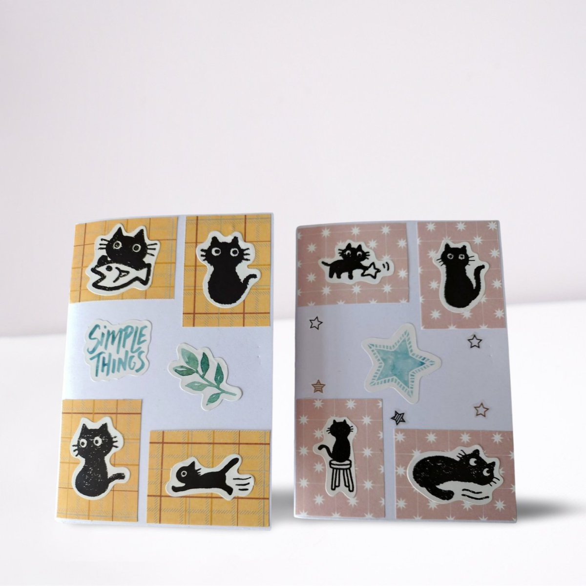 SOLD - set of two black cat notebooks
#handmade #notebooklove #handmadewithlove