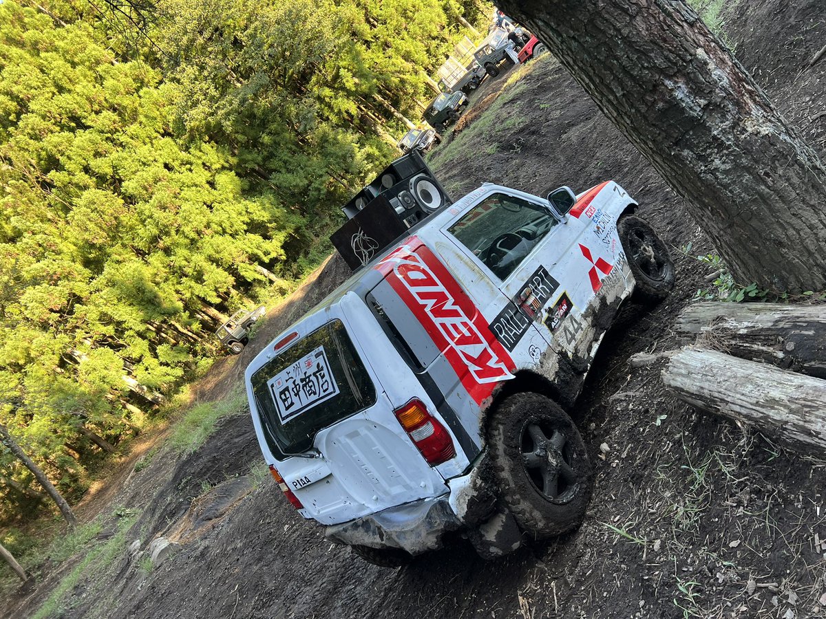 突如今のパジェロミニに飽きて仕様変更でラリーアート(外付け