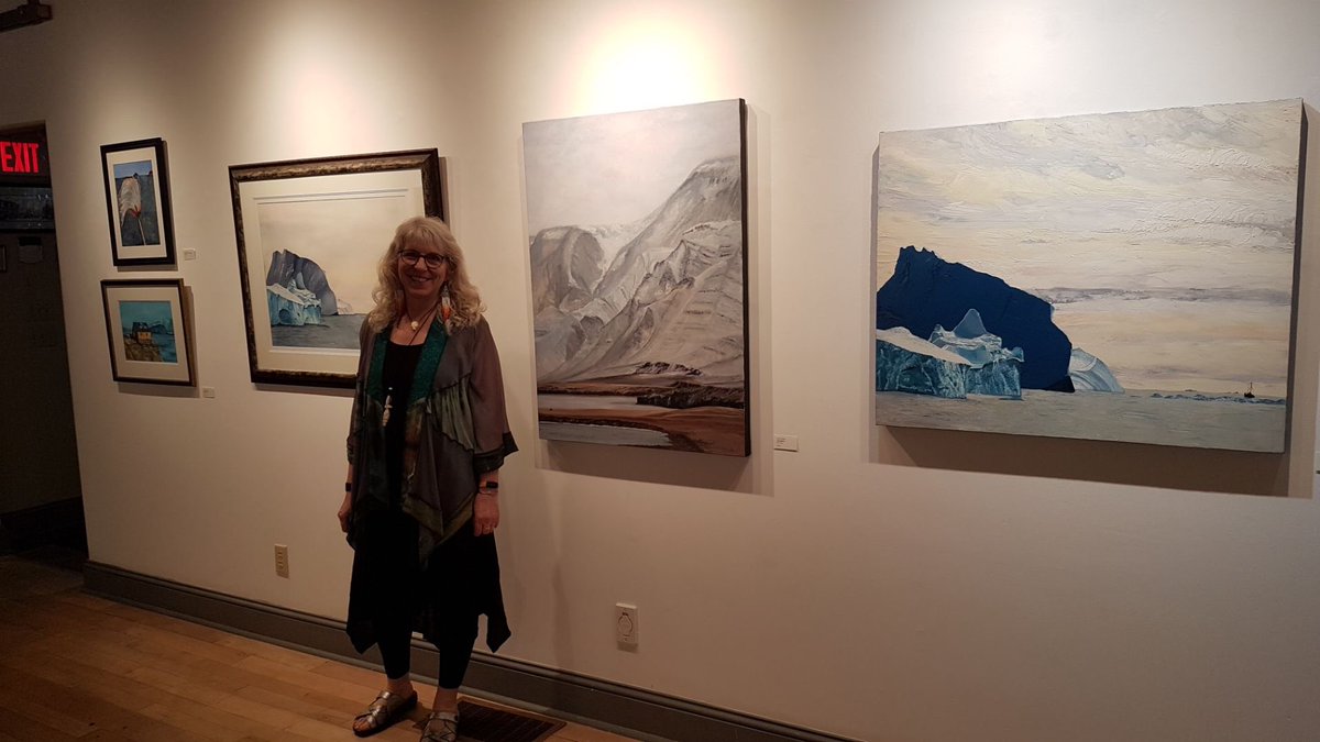 The opening of my solo show Colours of the Arctic was beyond my expectations. So many people came out! It’s on for the next month at ArtCan in Canning Nova Scotia.