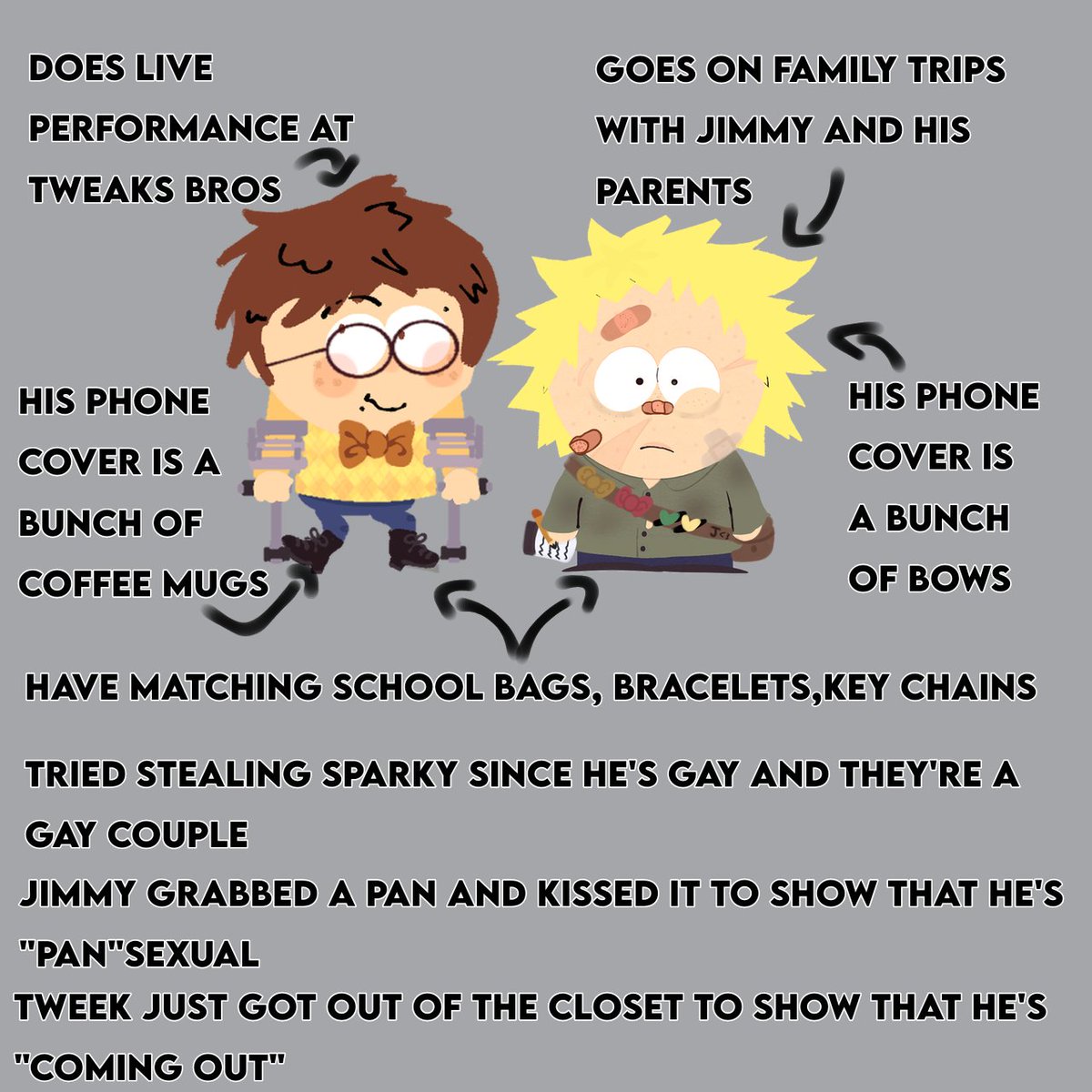 dailyjimeek's tweet photo. JIMMY X TWEEK HEADCANON!! pt8
#sptwt #sp #spships #headcanon #spheadcanon #jimeek #twimk #jimmy #spjimmy #tweek #tweektweak #sptweek #tweekxjimmy #rarepairs #FYP #southpark #spheadcanons #redesign #spredesign #southparkheadcanons #southparkfanart #jimmyvalmer #sprarepairs #sphc https://t.co/PCaXGqmBGJ