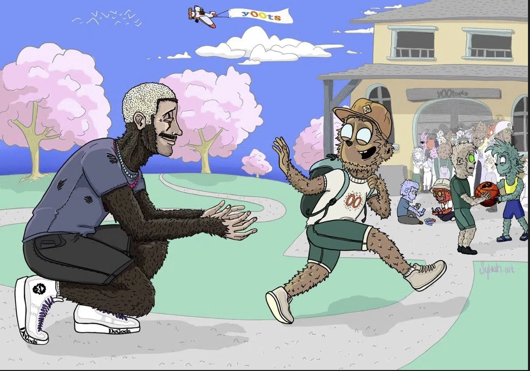 nftonness's tweet photo. The degods and y00ts definition in one pictuer https://t.co/PHFFU0ANuw
