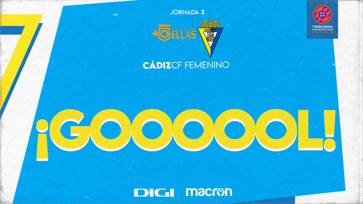 Cadiz_CFFem's tweet photo. 🟣💛 #FutbolellasCádiz

2-1 | Min. 56 | ¡GOOOOOOOOOOOOOOOOOOOOOOOOOOOOOOL DEL CÁAAAADIZZZZ! ¡GOLAZO DE MARTA PAZ!

¡Libre directo de la centrocampista portuense que se cuela por la escuadra! https://t.co/NQuTQHBbuQ