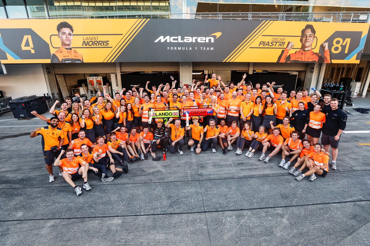 Two trophies. One team. 🧡

#JapaneseGP 🇯🇵