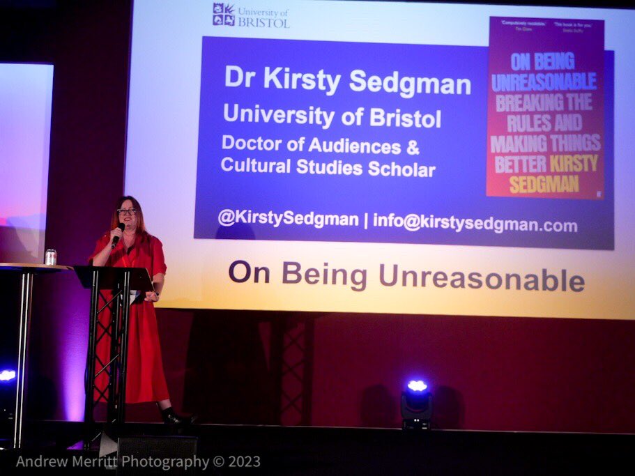 On Being Unreasonable with <a href="/KirstySedgman/">Kirsty Sedgman</a>  
<a href="/QEDcon/">QED</a> #qedcon
