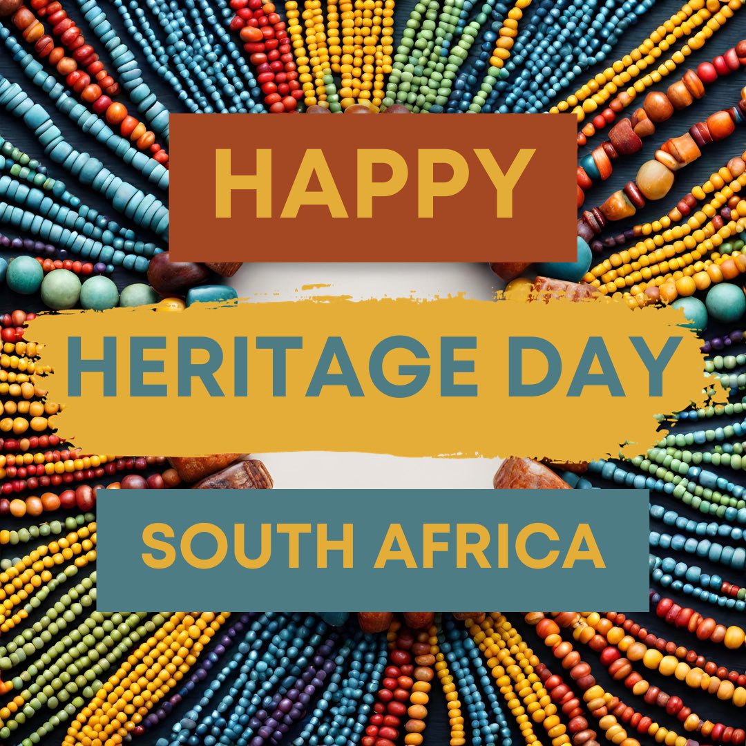 🎭🇿🇦 Happy Heritage Day, South Africa! 🇿🇦🎭

Today, we celebrate our nation's rich tapestry of culture and history. Let's cherish our shared heritage and embrace our diversity with open hearts. Happy #HeritageDay! 🌍✨ #SSFSA #UnityInDiversity