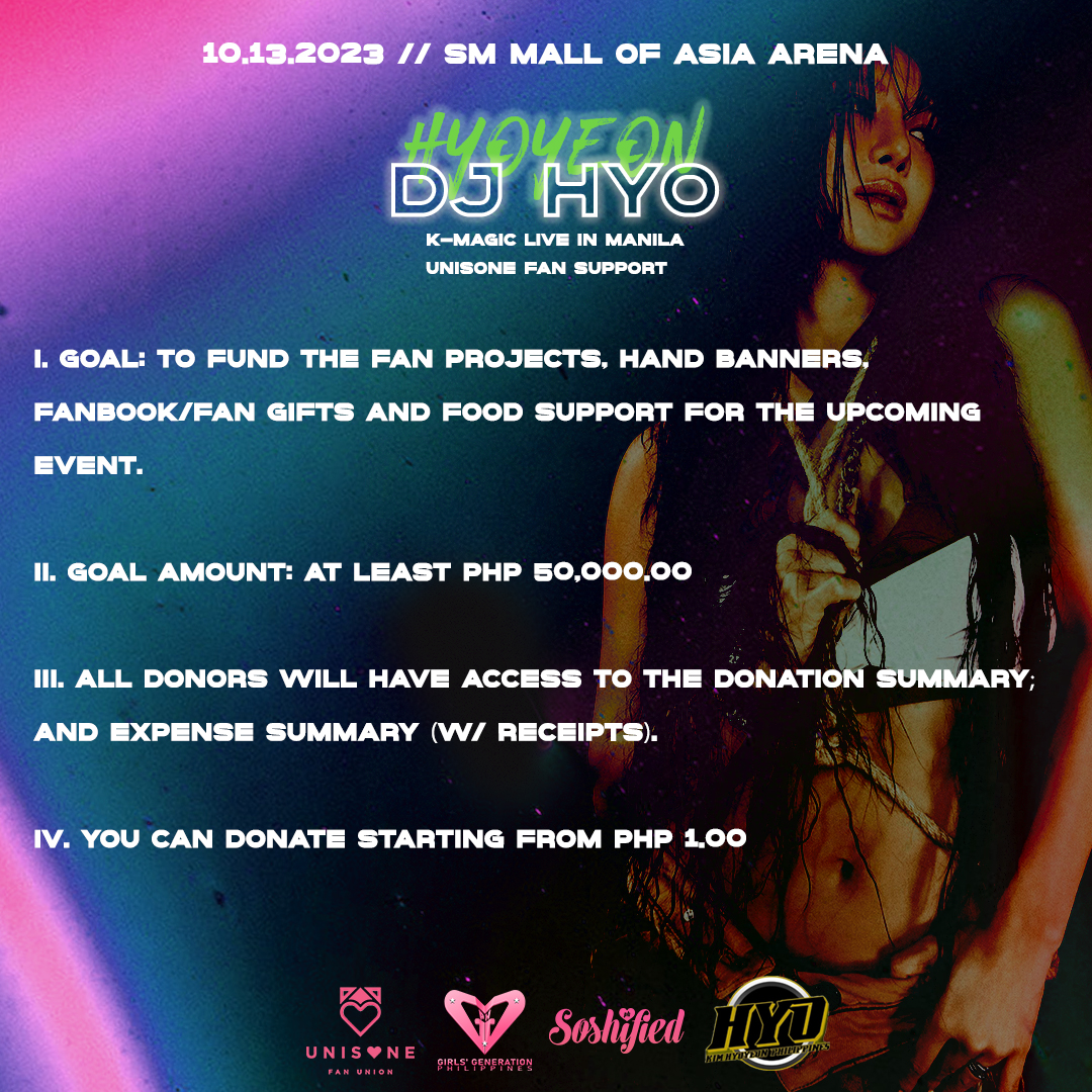 [#Fundraising] Fundraising for #HYO's #KMagicLiveinMNL For more info on ...