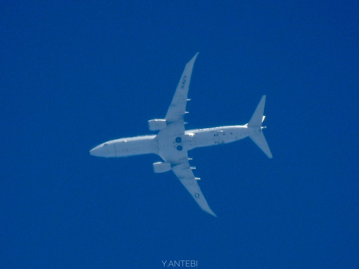 ace_pio's tweet photo. Last interesting overflight before the Yom Kippur airspace closure
#USNavy P8A Poseidon 168431 as VVYB431 #AE6796 https://t.co/6fIh4JYAJp