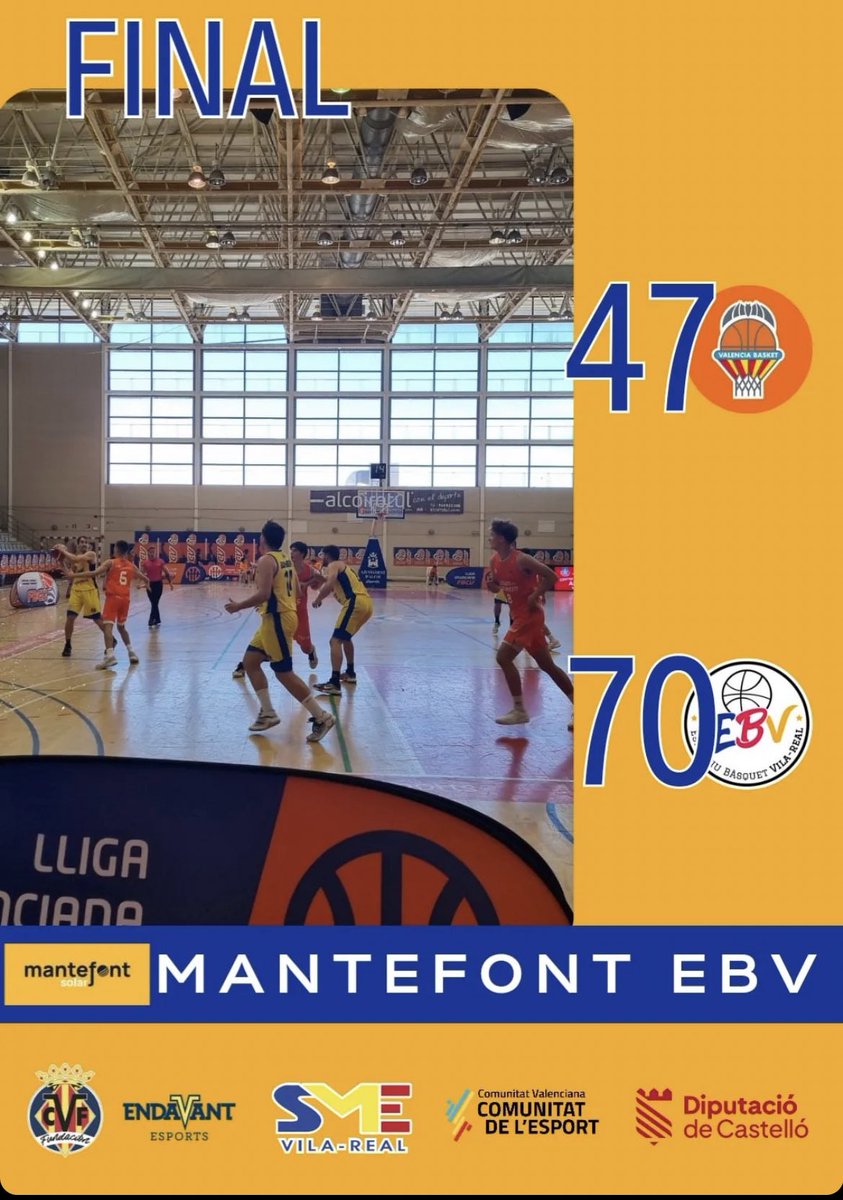 🏆Felicidades <a href="/ebvilareal/">EB Vila-real</a>  ‼️
 
➡️ Campeones Lliga Valenciana EBA 23/24‼️