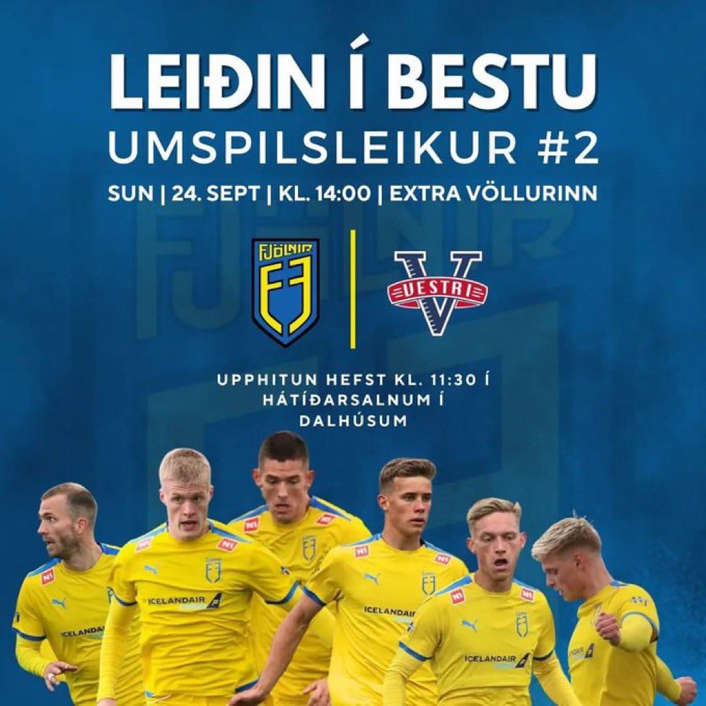 GAMEDAY!!!!! Upphitun hefst á Göldinni á slaginu 12:00💛💛 ALLIR Á VÖLLINN. ÁFRAM FJÖLNIR💛💛💛