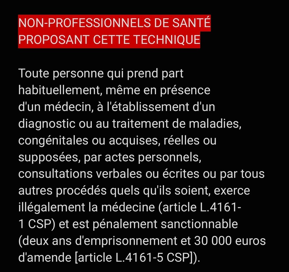 #metoofakemed
Balance ton #BourrOstéo
Voici qques exemples de PSNC
Celles-ci ne sont ni validées scientifiquement ni encadrées juridiquement à ce jour
AROMATHÉRAPIE
AURICULOTHÉRAPIE
FLEURS DE BACH
HYDROTHÉRAPIE DU CÔLON
NATUROPATHIE
OSTÉOPATHIE
Etc..