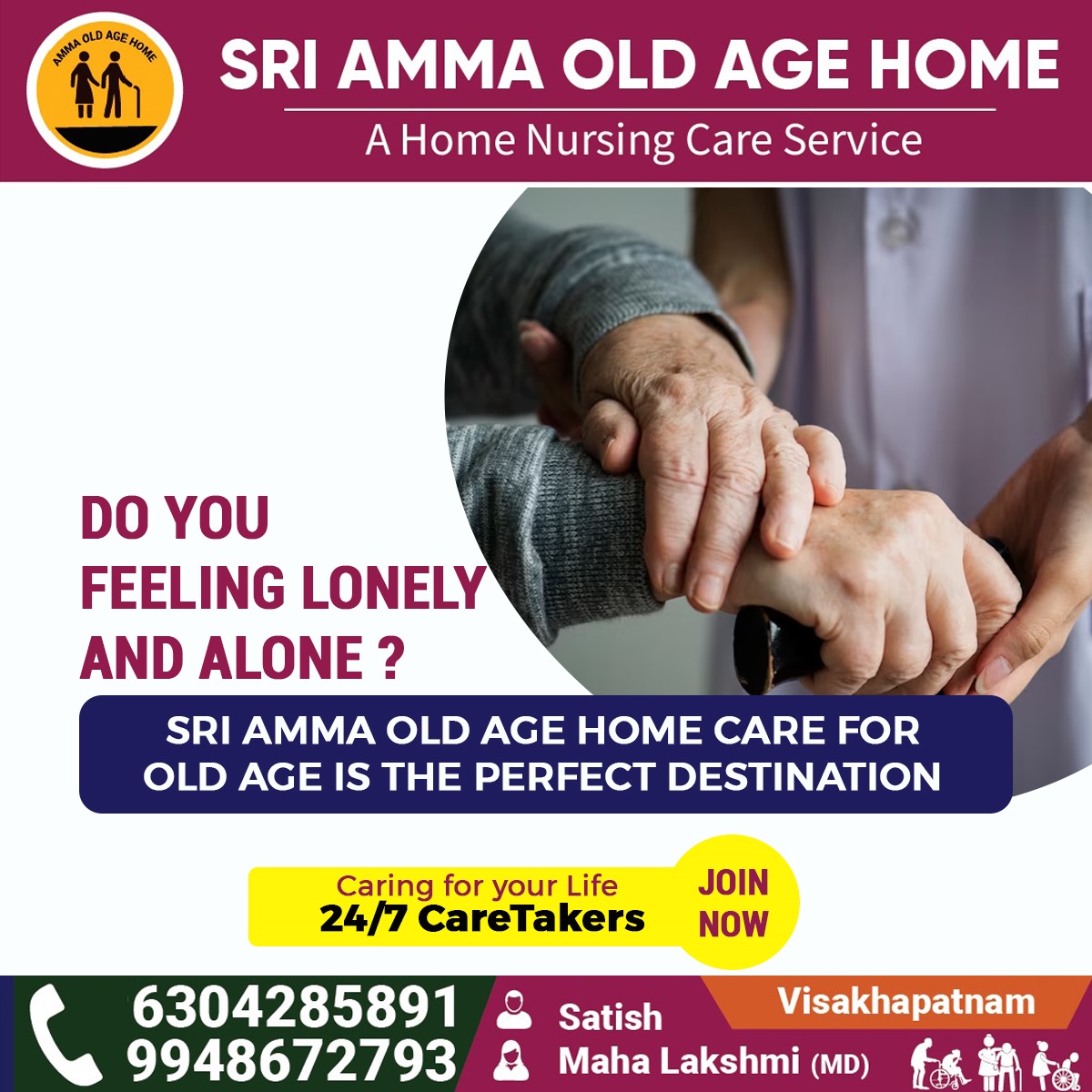 Sri Amma Old Age Home ...............

#sriammaoldagehome #physiotherapy #physiotherapie #physiotherapyhome #physiotherapist #nursing #nursingcare #nursingcareathome #nursingservice #nursingservices #seniorcare #emergency #hospitalcare #vizag #vizagbeach #vizagdiaries