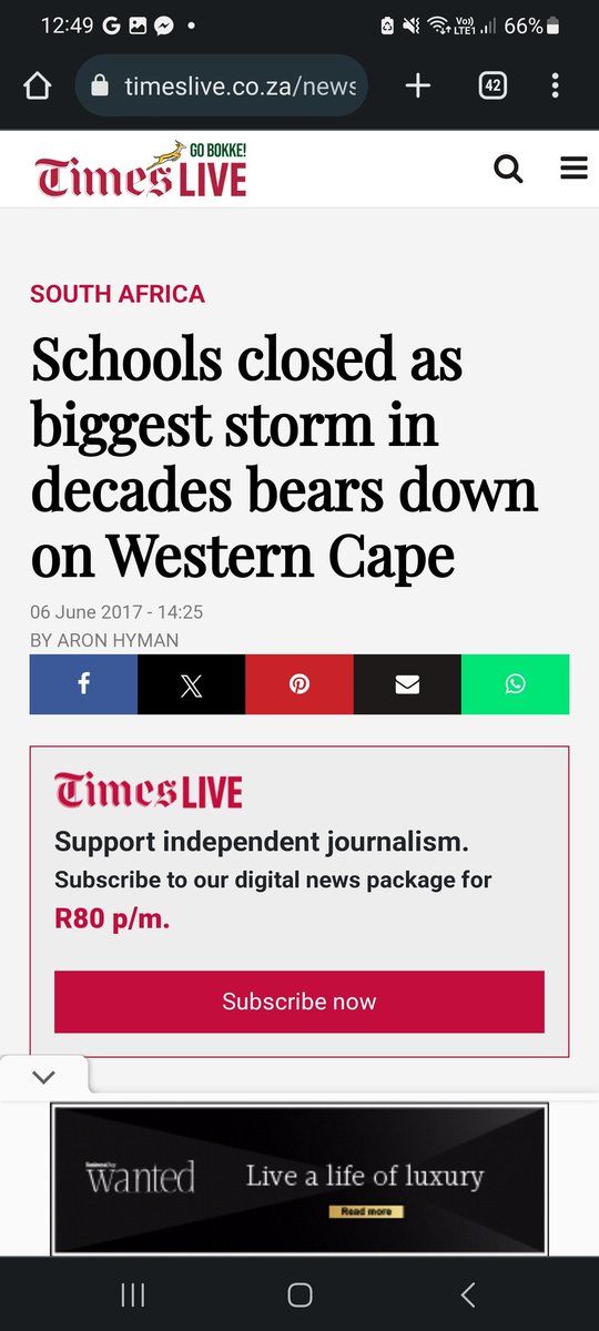 NoSurrenderRSA's tweet image. WARNING:
Tonight's storm predicted to be WORSE than the 2017 carnage.
That's pretty severe.