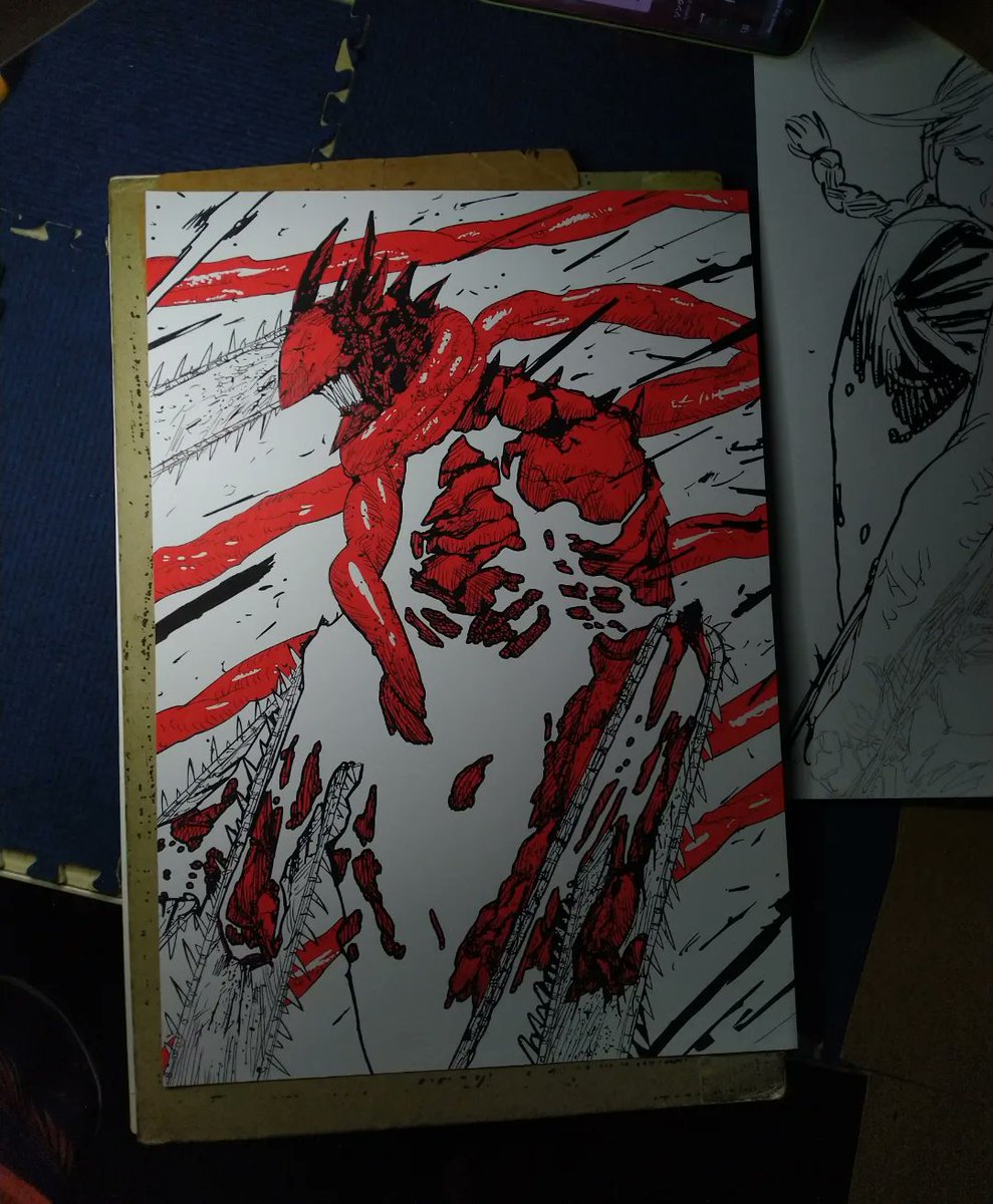 Japeees's tweet photo. Crimson ChainSaw Man
Dong-a mygel pens , on A3 Color copy paper
.
#chainsawmanmanga #chainsawman #chainsawmanfanart #chainsawmanmanga #pochita #pochitachainsawman #pochitaedit #heroofhell #heroofhellchainsawman #denji
#denjichainsawman #denjiedit
https://t.co/WfVLrar0PT https://t.co/cXKS5GToYA