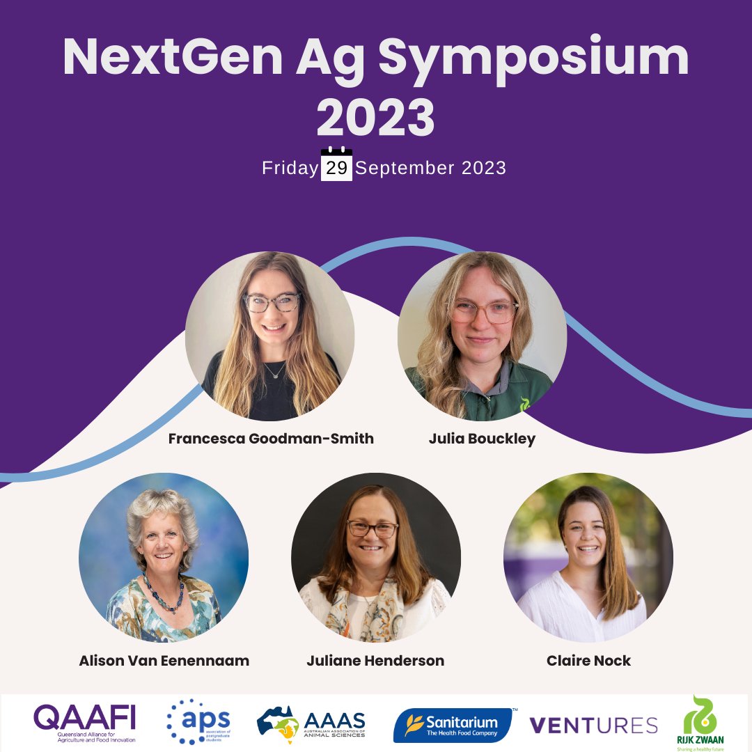 QAAFI Student Association (@qaafi_qsa) on Twitter photo We can’t wait to bring you this year’s NextGen Ag Symposium this Friday 29th September. We thought it was about time we introduced our panel members! A panel discussion on ‘Cultivating excellence: Charting Careers in Science’ will kick off at 2:15 pm. See you there! We can’t wait to bring you this year’s NextGen Ag Symposium this Friday 29th September. We thought it was about time we introduced our panel members! A panel discussion on ‘Cultivating excellence: Charting Careers in Science’ will kick off at 2:15 pm. See you there!