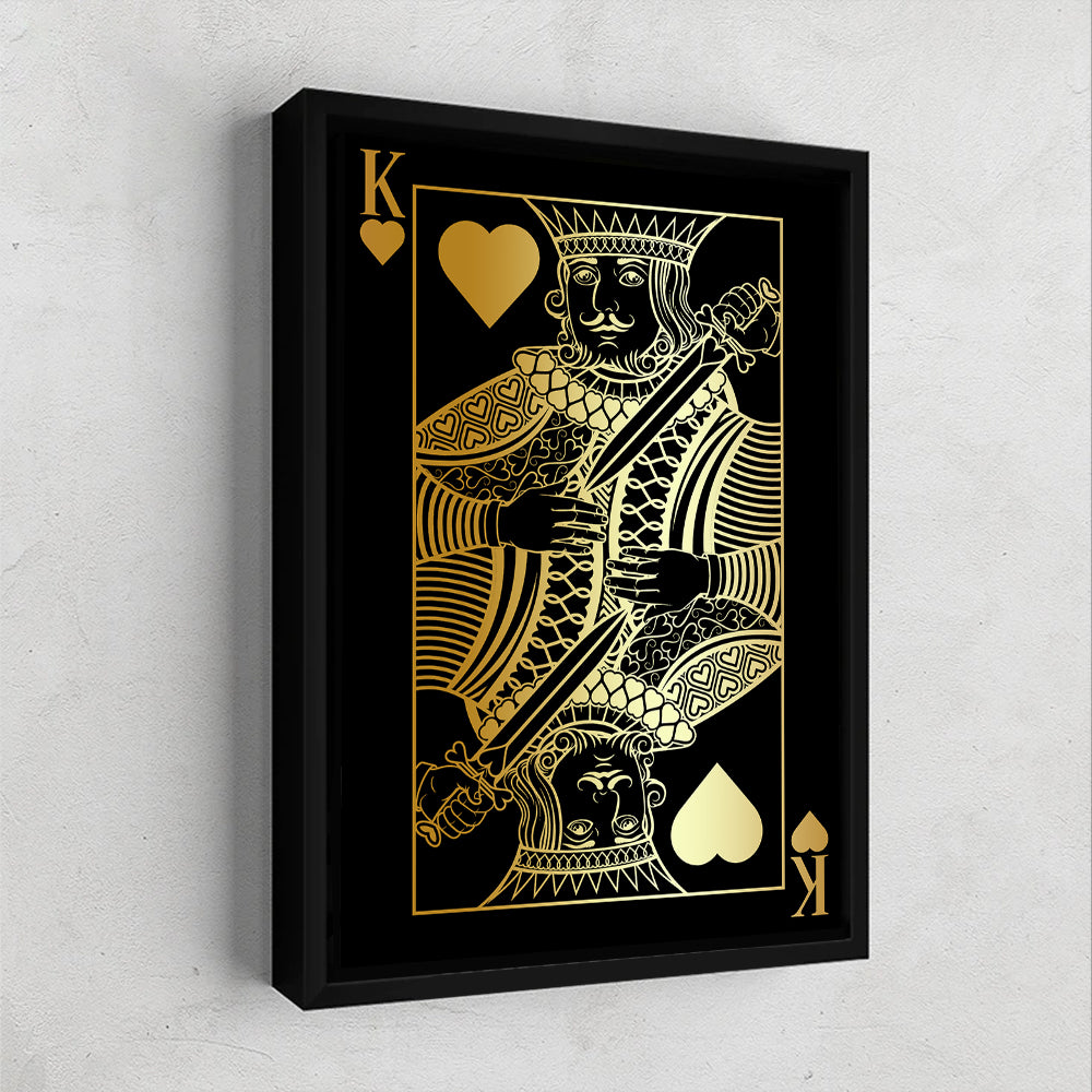 ByDesignStudio's tweet image. King of Hearts Gold Gallery Canvas Wall Art  
by By Design Studios. 
Shop now 👉👉 shortlink.store/npc1j0nsvu8j