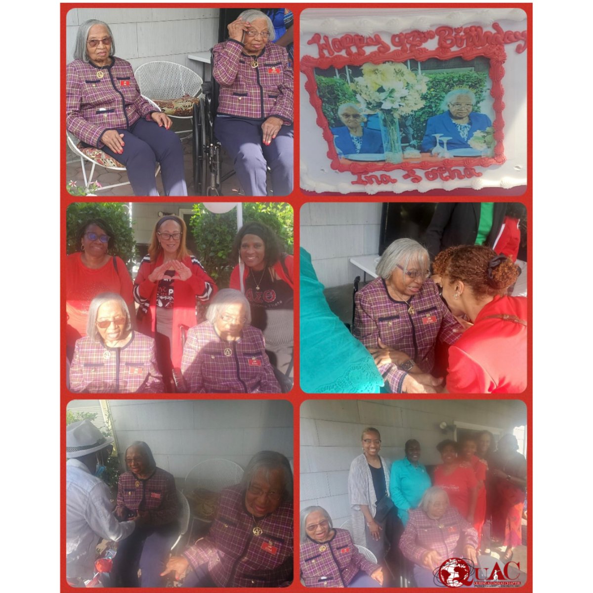 DSTQuAC's tweet photo. The #JoyInOurSisterhood is celebrating the 97th Birthday of our chapter members Ina and Otha Washington!

Ina and Otha have been members since1984, when they were initiated into the Queens Alumnae chapter.

#QuAC1951
#QuACDST
#DSTEasternRegion
#QuACspring1984
#DeltaDears https://t.co/quYWQOYNfo