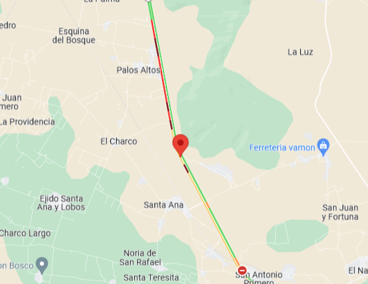 MonitoreoAzz's tweet photo. @GN_Carreteras  Buen día! Tienen información del trafico en Carr 57 en San Ernesto de San Luis de la Paz, Gto km 70 https://t.co/zWTCXDQWJe