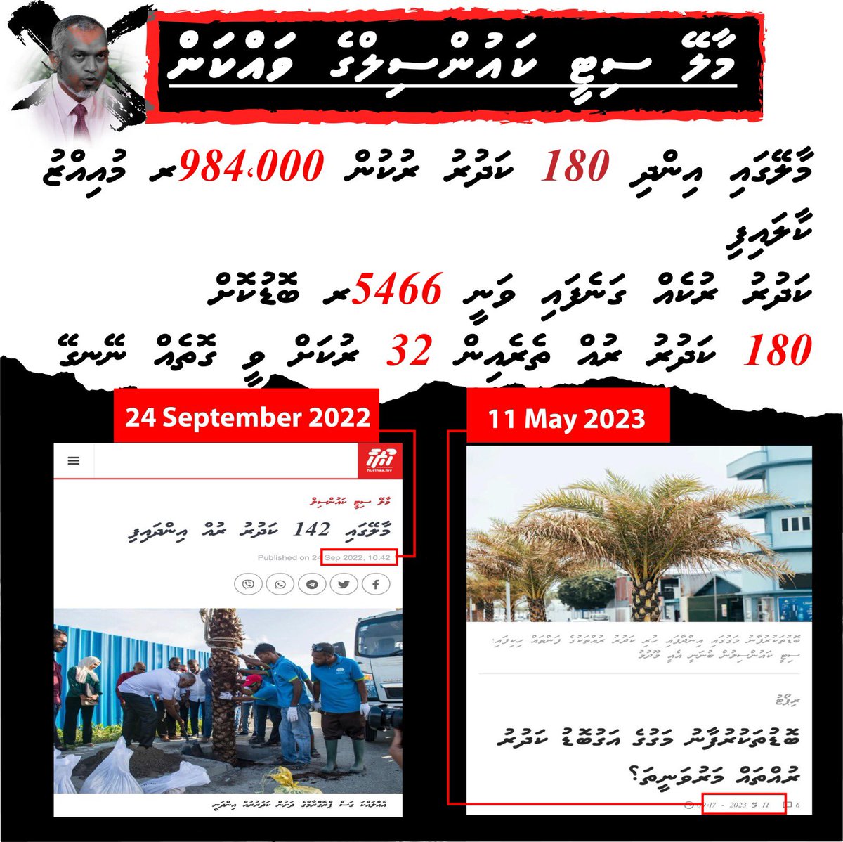 މާލޭގައި އިންދި 180 ކަދުރު ރުކުން 984،000ރ <a href="/MaleCitymv/">Malé City Council</a> ކާލައިފި

#AniyaaveriPPM