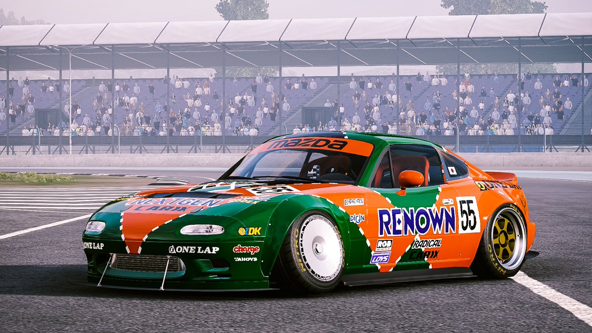 CarXハマり中！ 今回は、NAロードスターを787Bカラーで作ってみました